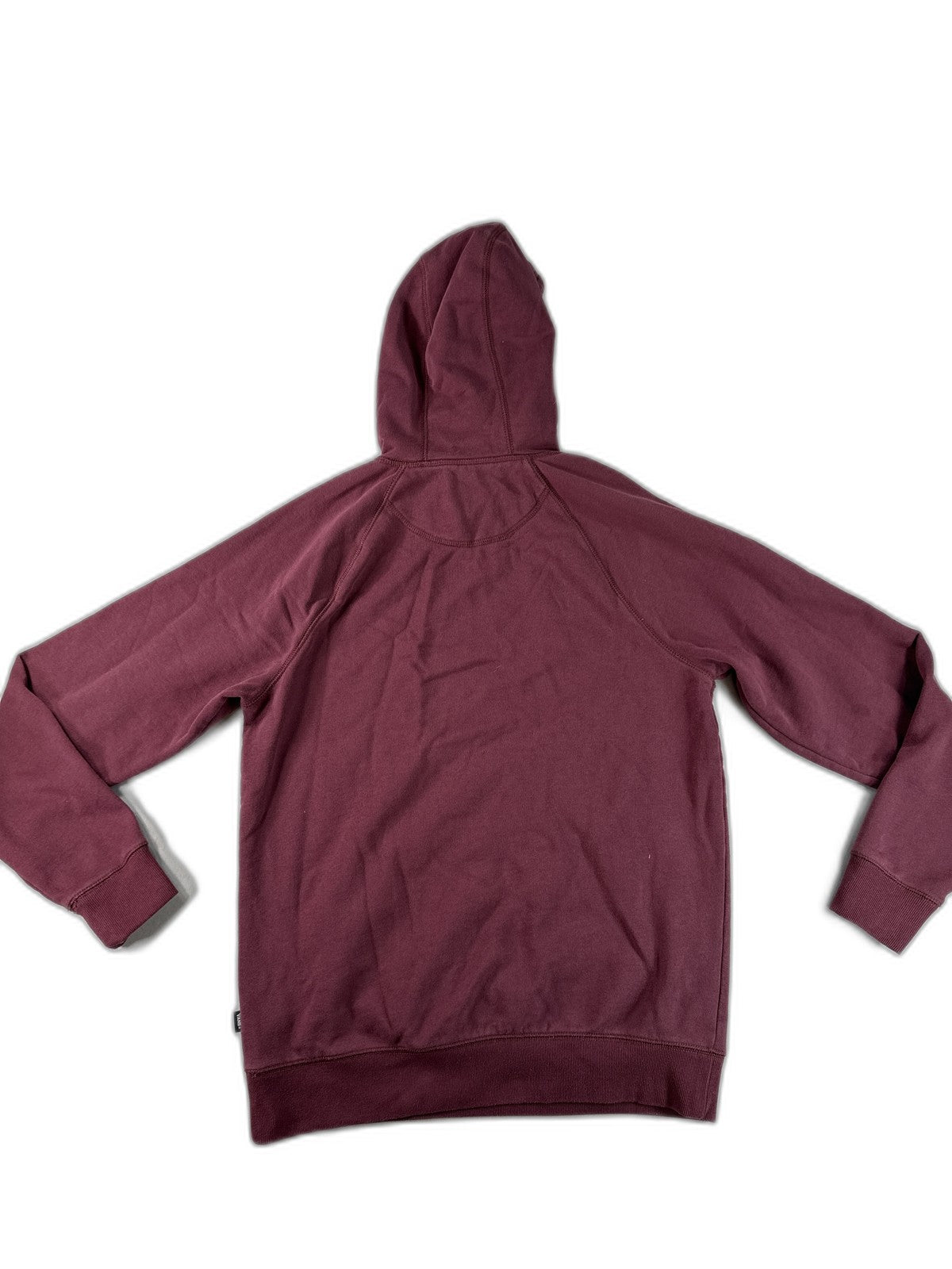 Vans Pullover Hoodie Medium Burgundy Long Sleeve Streetwear Unisex Fleece