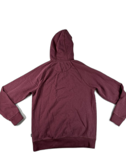 Vans Pullover Hoodie Medium Burgundy Long Sleeve Streetwear Unisex Fleece