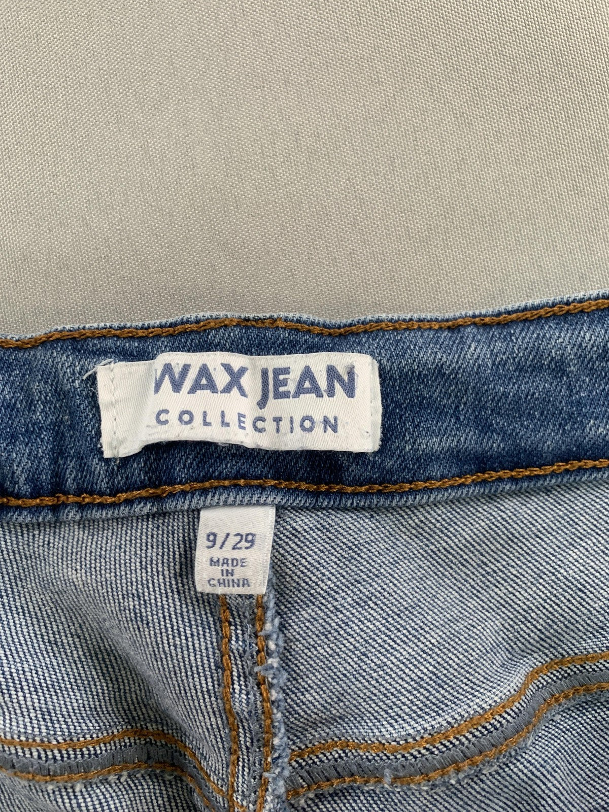 Wax Jean Collection Jeans Womens 9 Medium Distressed Ripped Denim Stretch Pants