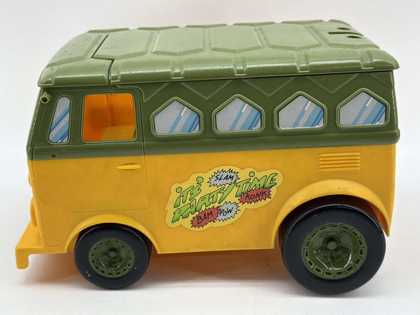 Playmates Toys Party Wagon Vehicle Teenage Mutant Ninja Turtles Green/Yellow Van
