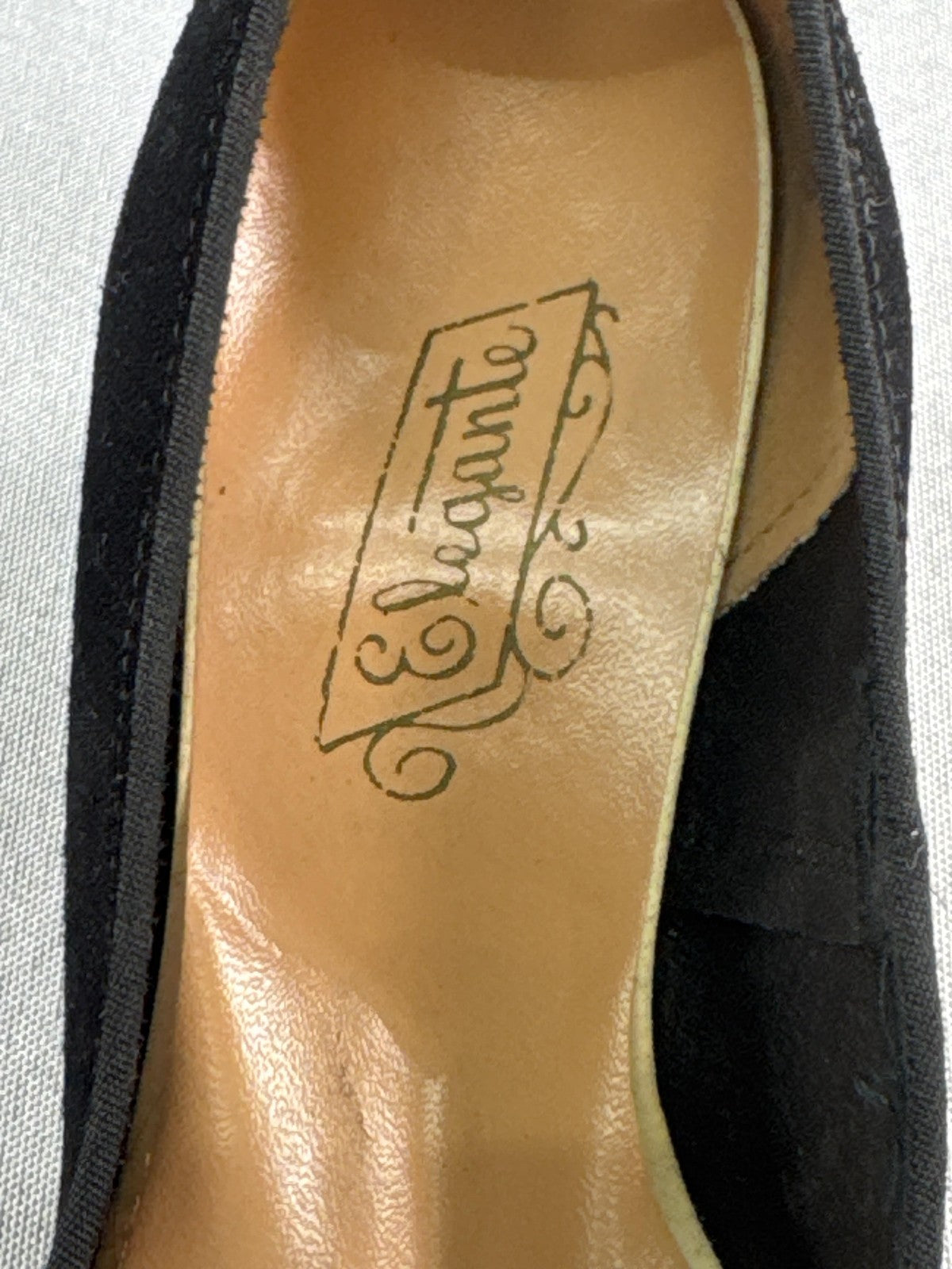 Vintage Elegantes by Rogers Shoes Womens Size 5.5M Black Kitten Heel USA 60s
