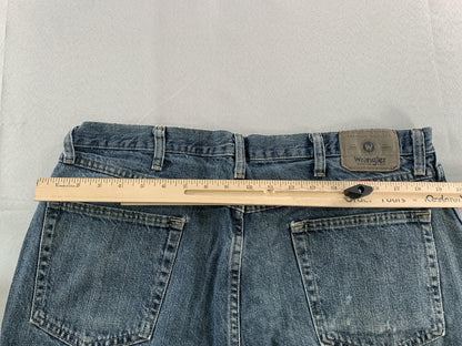 Wrangler Jeans Mens 38x32 Blue Regular Fit 965TQS Denim Straight Leg Authentic
