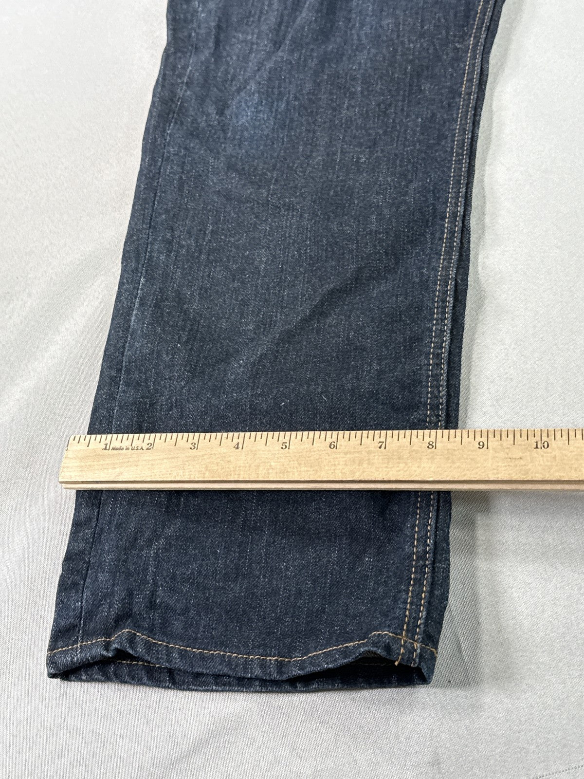 Levi's Straight Fit Jeans W36 L30 Dark Blue Denim Made in Mexico