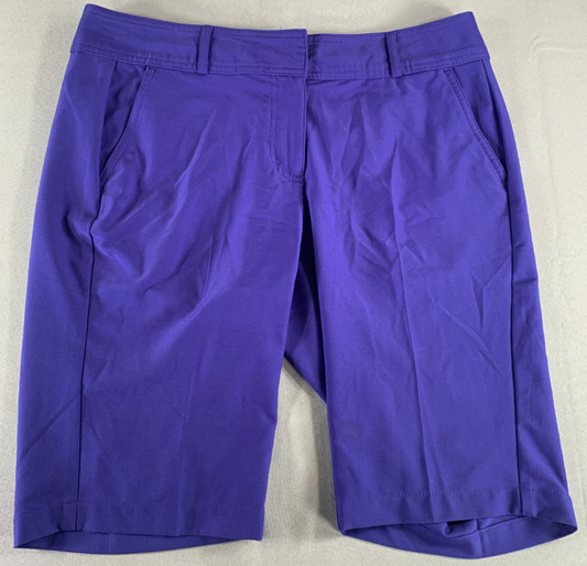 Vintage Pebble Beach Golf Shorts Size 10 Purple Blue Blurple Casual Mens Hasbro
