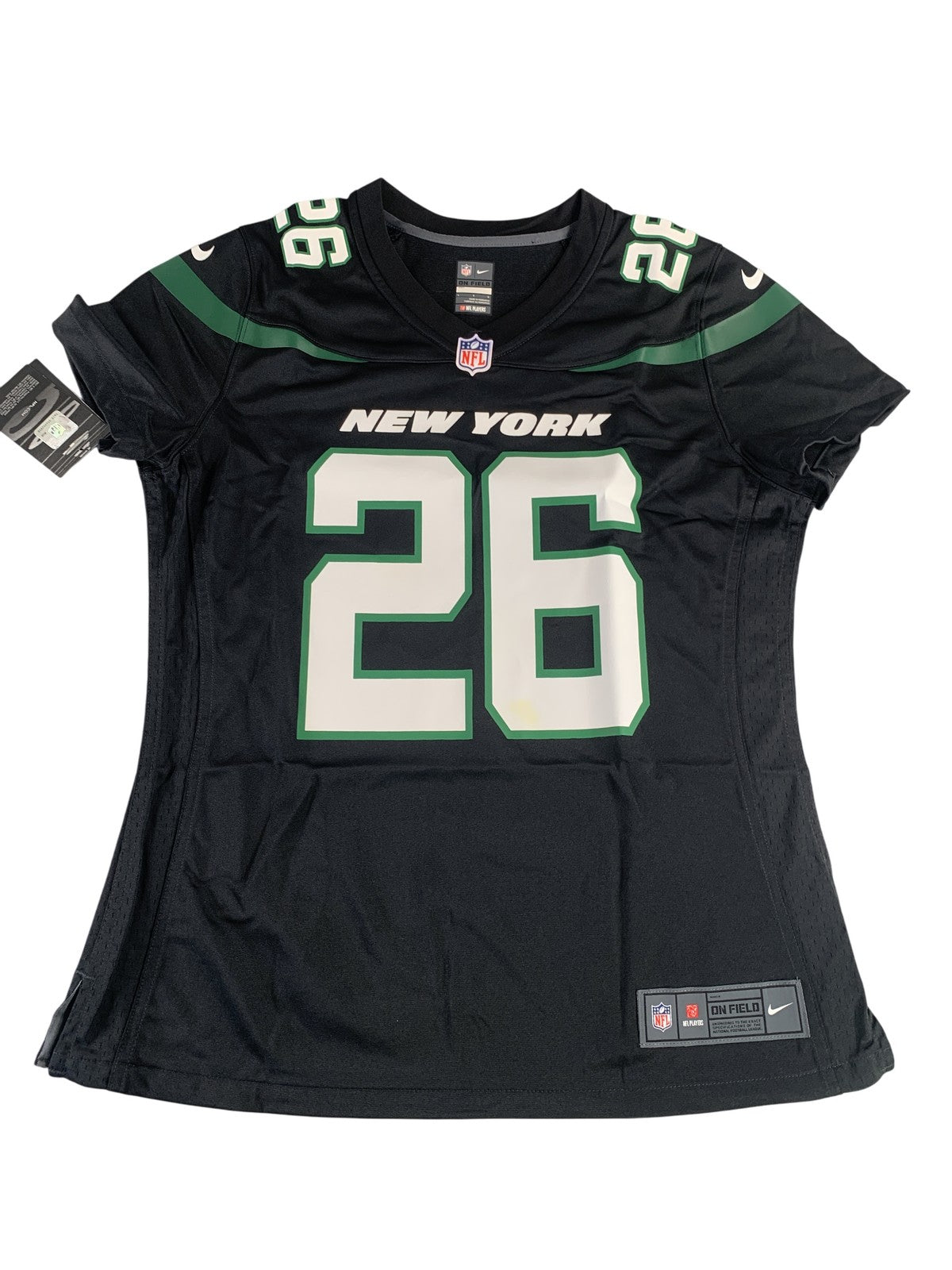 New York Jets Jersey Womens Large NFL Football LeVeon Bell 26 Nike On Field