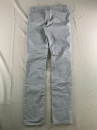 PrAna Jeans Womens 2/26 Gray Straight Leg Denim Regular Inseam Casual Pants on