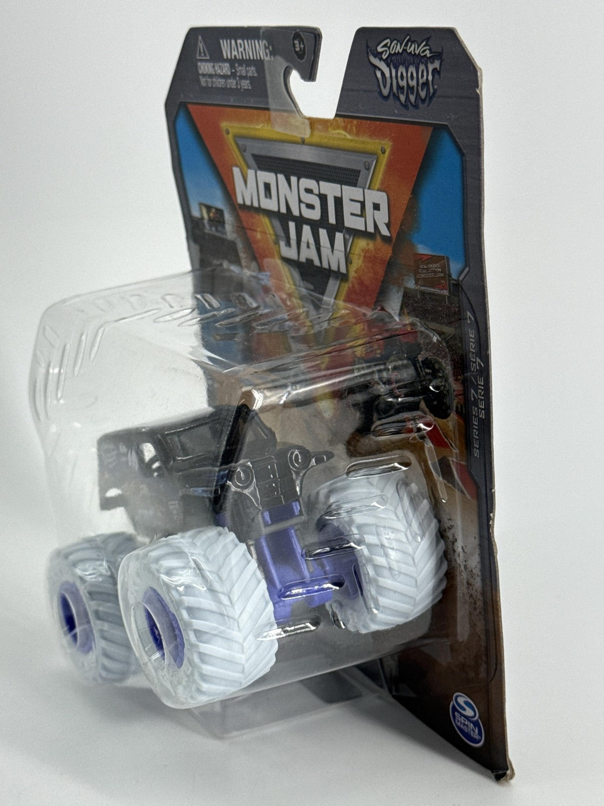 Monster Jam Son-Uva Digger 1:64 Truck Series 7 Purple Diecast Spin Master Black