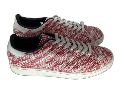 ALIFE SCRIBBLE CUP Sneakers Womens 12 Red Leather Lace Up All Over Print