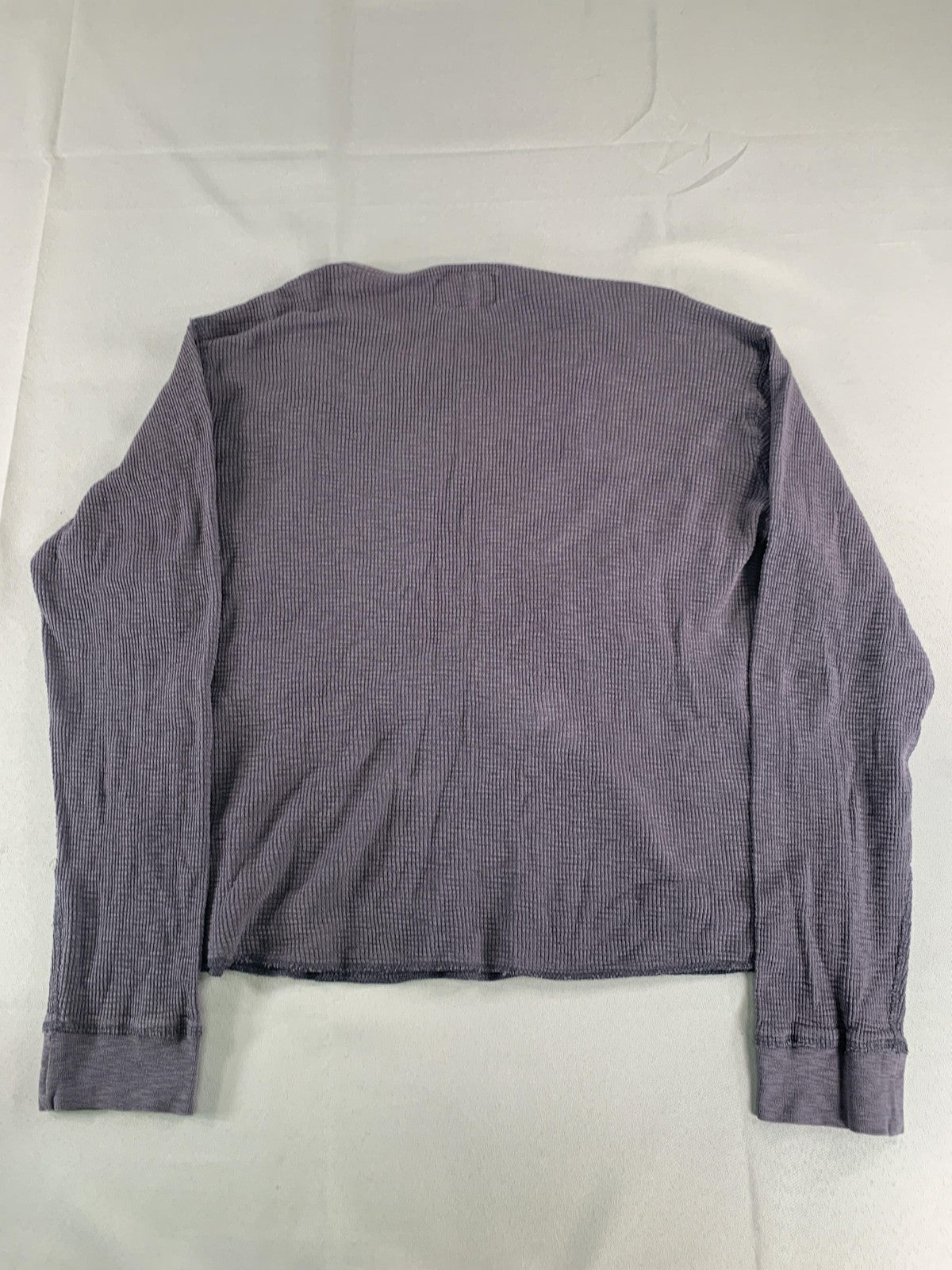 Lucky Brand Shirt Mens Extra Large Gray Waffle Knit Long Sleeve Thermal Casual