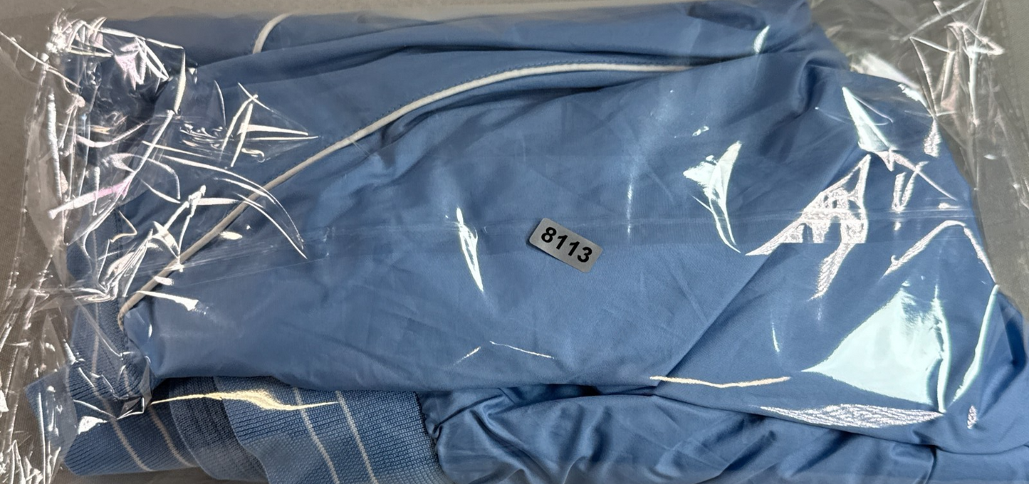 FootJoy Womens XL Lined Windshirt Light Blue Golf Pullover Oakmont Country Club