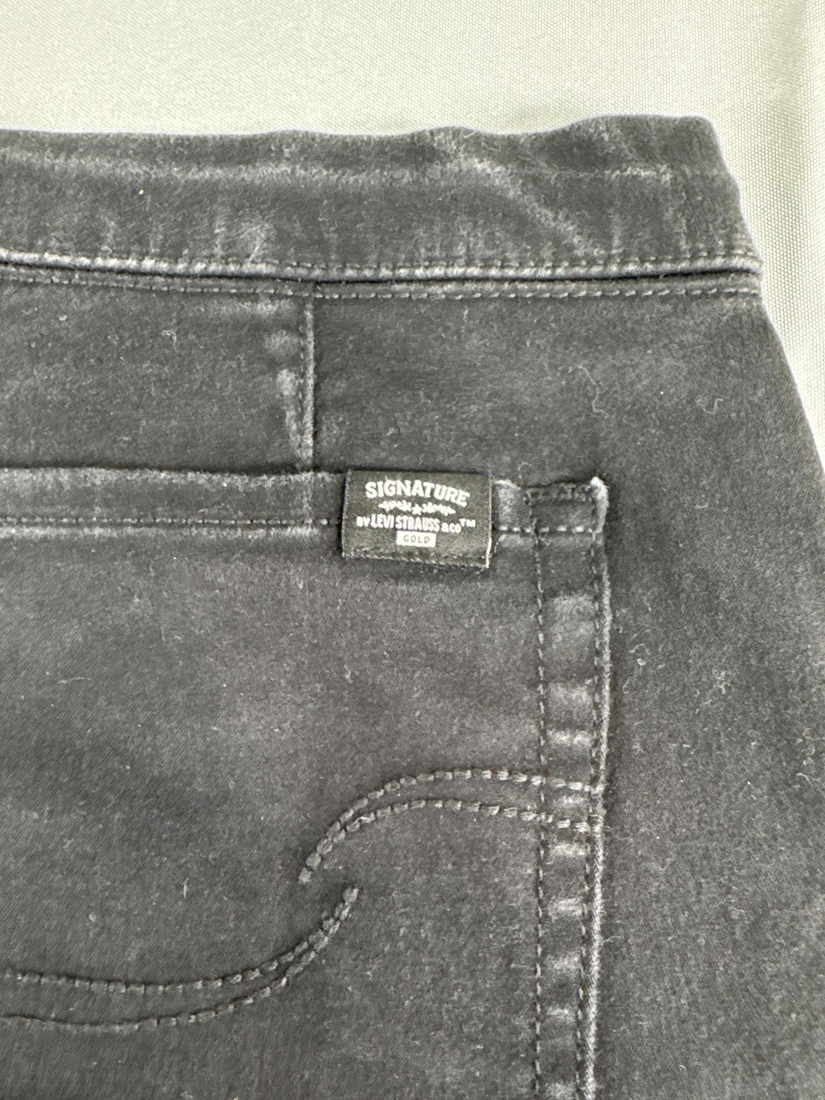Levi Strauss Jogger Pants Mens W30 Black Signature Gold Casual Athletic Stretch