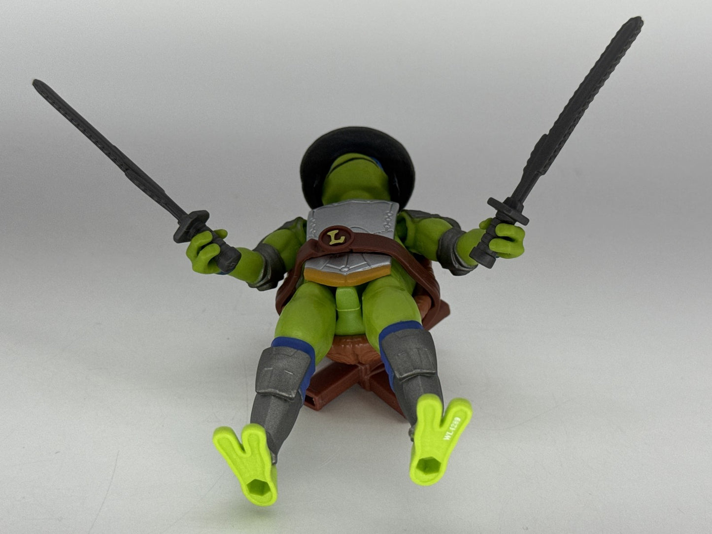 Playmates Leonardo Samurai Action Figure Inch Green Plastic TMNT Sewer Toy