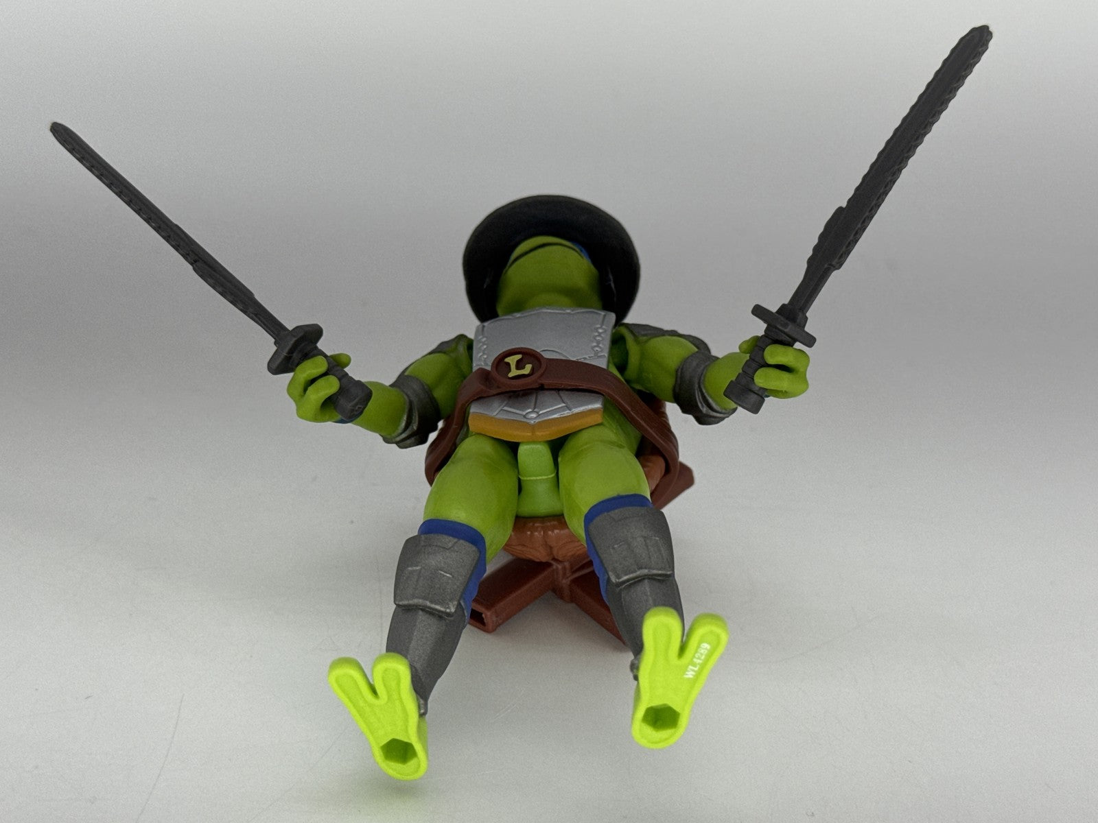 Playmates Leonardo Samurai Action Figure Inch Green Plastic TMNT Sewer Toy