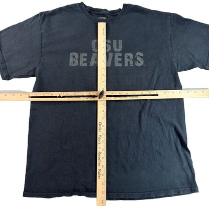 OSU Oregon State Beavers T-Shirt Adult Large Black Port Company NCAA College