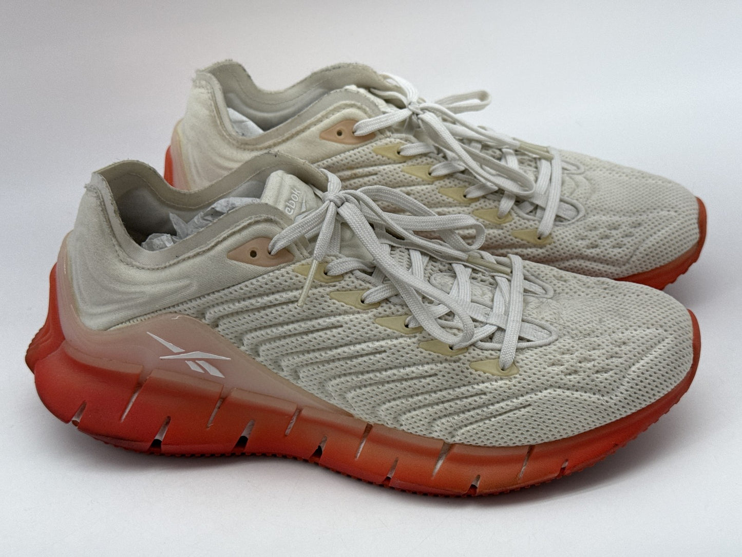 Reebok Classic Rocket Ice Low Athletic Shoes Womens 8½ White/Orange Mesh