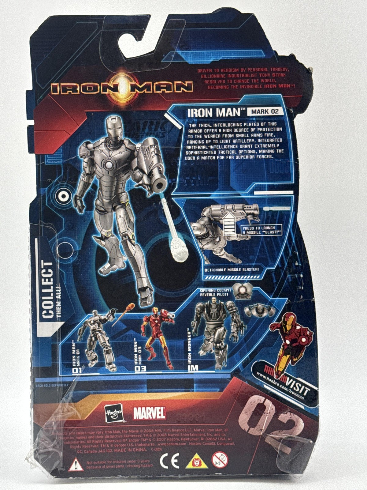 Marvel Iron Man Movie Mark 02 Titanium Man Action Figure 2 Figure Set Hasbro New
