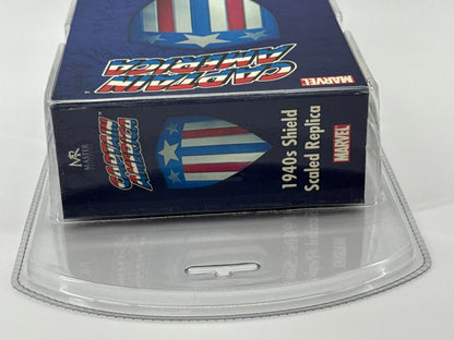 Captain America 1940s Shield Replica 1:6 Die-Cast Marvel Master NIB Display 1818