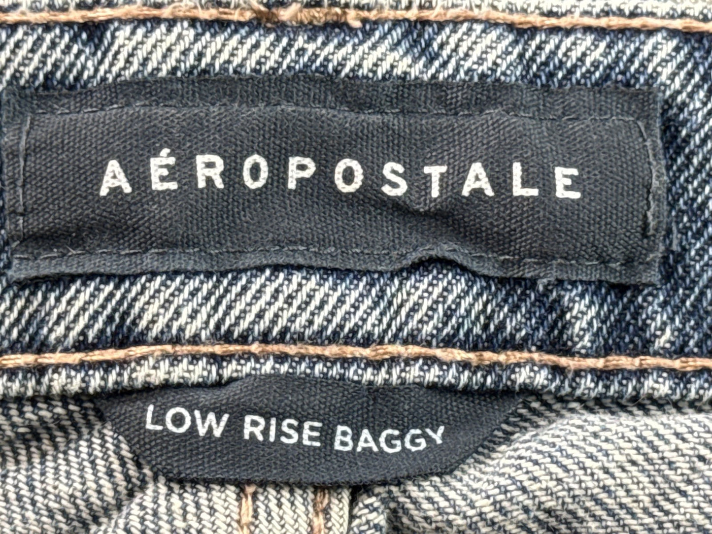 Aéropostale 90s High Rise Straight Leg Jeans 10 REG Womens REG Blue Denim Faded