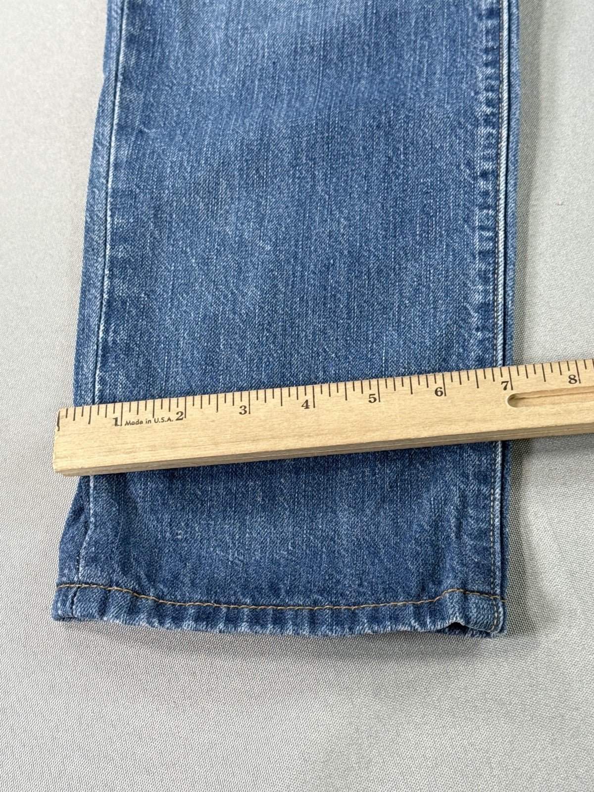 Levi's Classic Straight Leg Jeans 8M Blue Cotton Recycled High Rise Denim