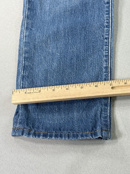 Levi's Classic Straight Leg Jeans 8M Blue Cotton Recycled High Rise Denim
