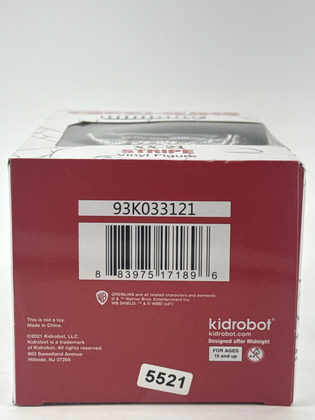 Kidrobot Gremlins Stripe XX-21 Vinyl Figure Keychain Apparel Clothing New NWT