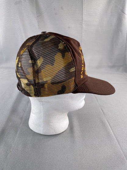 Karlsruhe Rod & Gun Club Germany Camo Mesh Trucker Hat Snapback USA Deer Logo