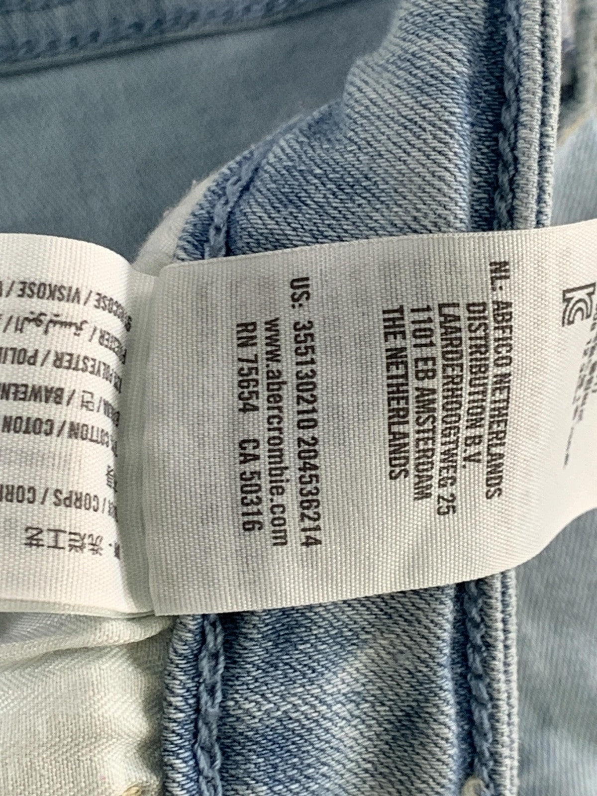 Hollister Jeans Womens 28 Light Blue High-Rise Super Skinny Distressed Ripped 7R