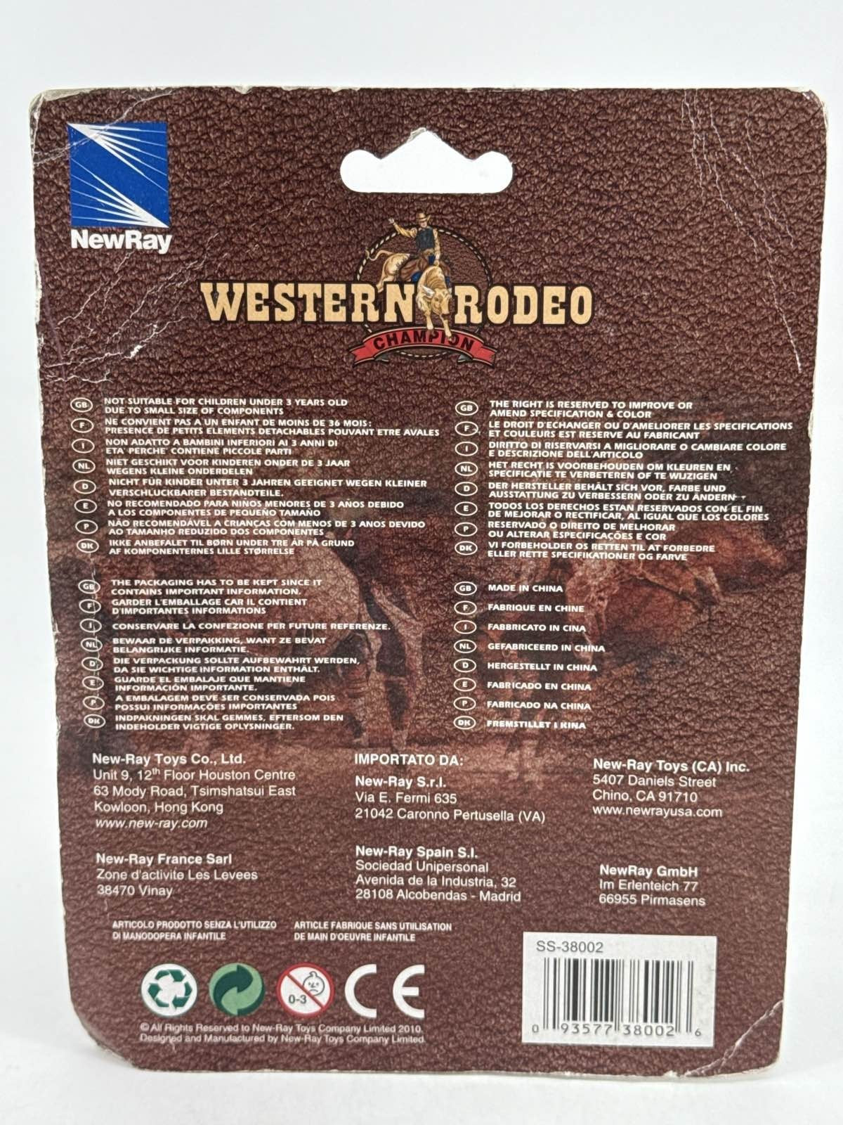 NewRay Western Rodeo Cowboy Horse Calf Roping Action Figure Playset Toy Vintage