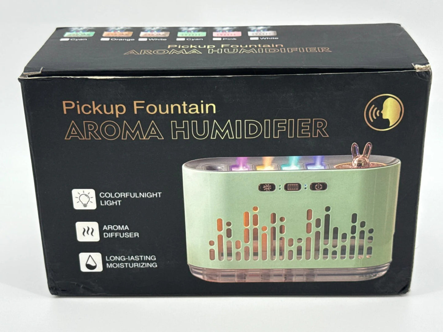 Pickup Fountain Aroma Humidifier Night Light USB Diffuser Large Capacity NEW