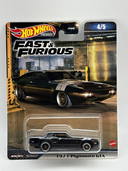Hot Wheels Premium Fast Alfa Romeo Giulia Furious Diecast Car Orange Metal Set