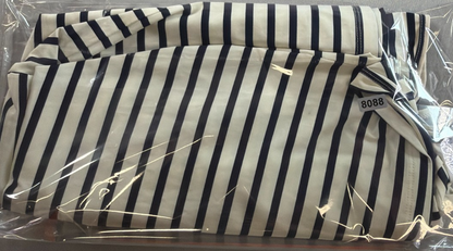 Lands End Striped Top Womens 2X Navy White Stretch Short Sleeve Casual Tee