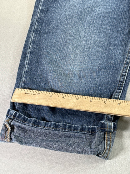 Riders Jeans 16 M Womens Blue Relaxed Fit High Rise Straight Leg Denim Pockets