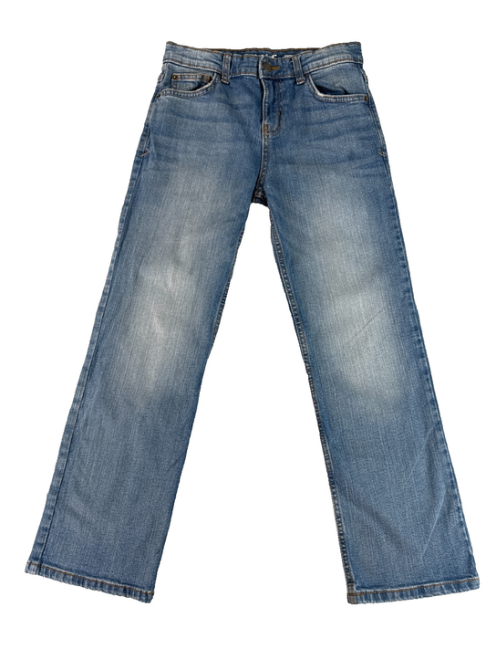 Cat & Jack Bootcut Jeans Girls 12 Stretch Adjustable Waist Blue Denim Pants
