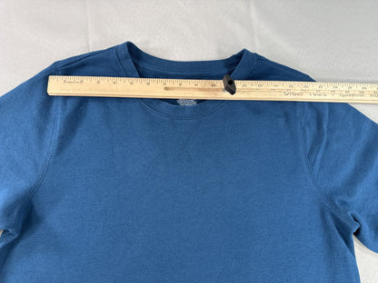 Tek Gear Pullover Sweatshirt XL Blue Cotton Polyester Crewneck Long Sleeve