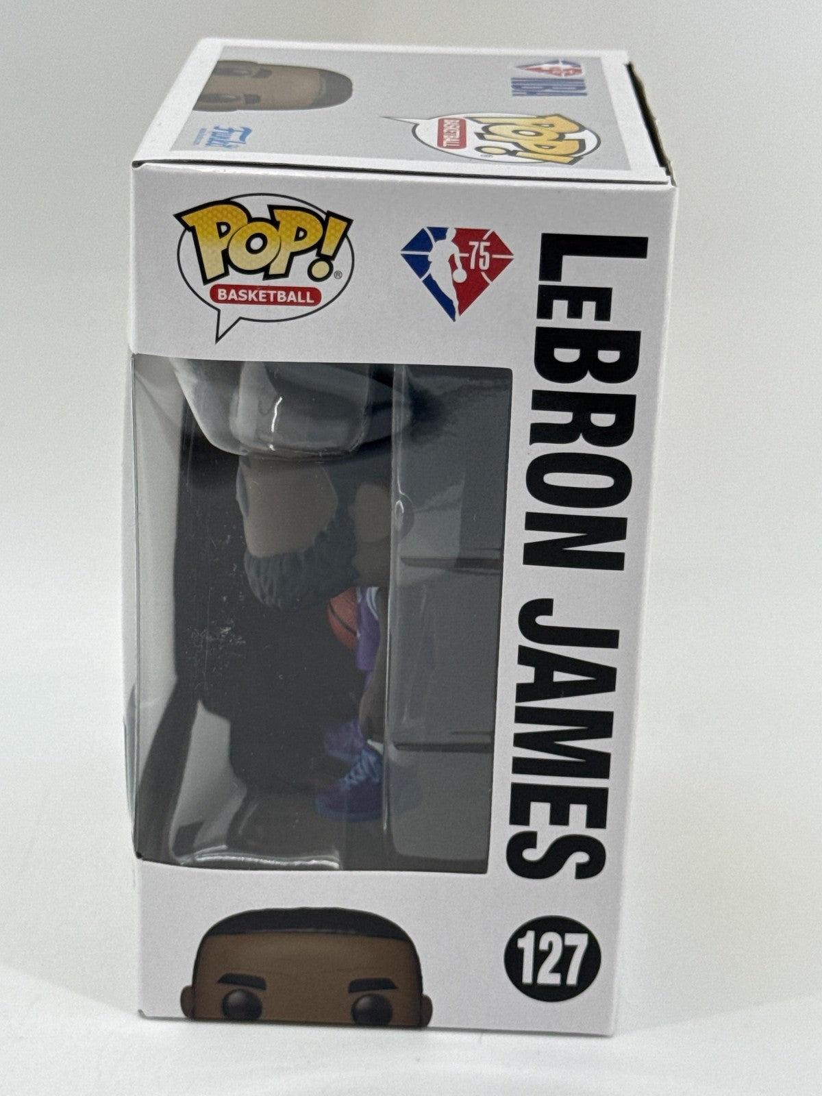 Funko Pop NBA 75 LeBron James 127 Los Angeles Lakers Purple Jersey Vinyl Figure