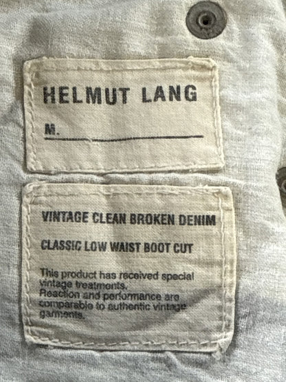 Helmut Lang Straight Leg Jeans 36 Light Wash 100% Cotton Regular Fit