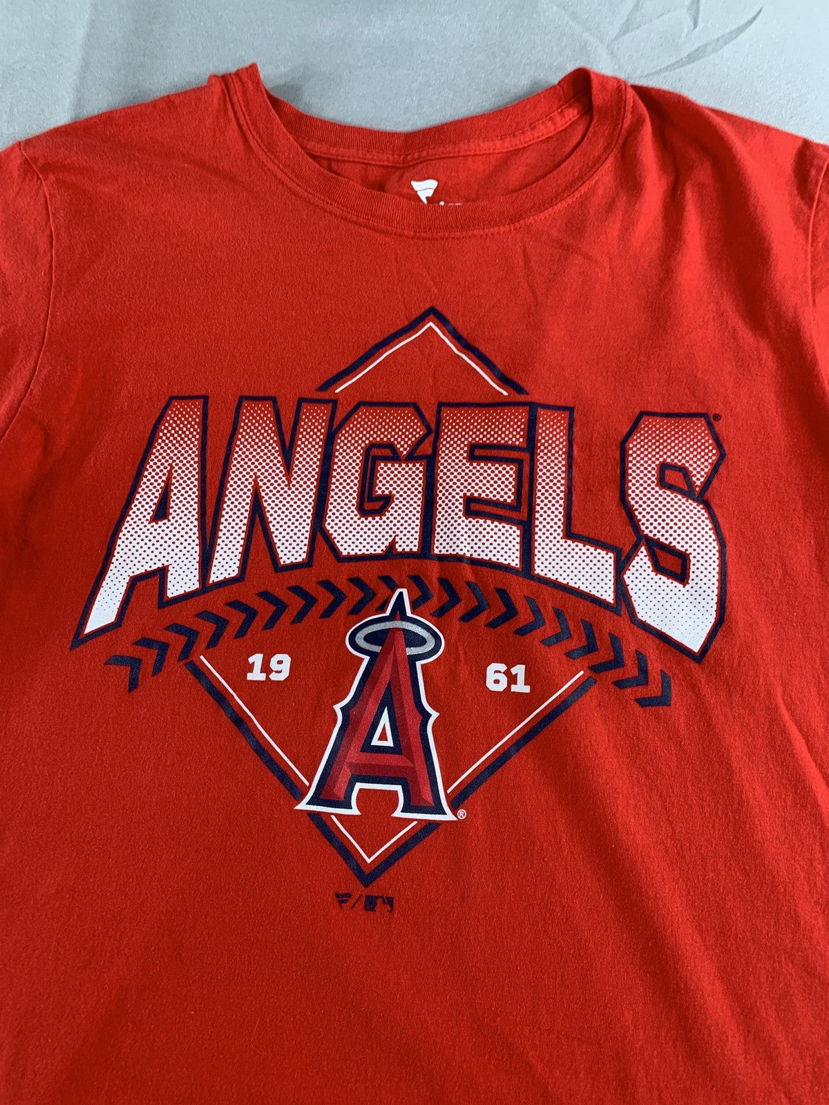 Los Angeles Angels Shirt Mens Medium Red MLB Baseball Fanatics 1961 Team Tee