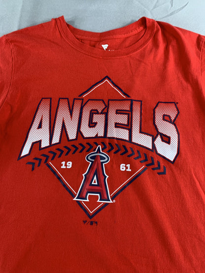 Los Angeles Angels Shirt Mens Medium Red MLB Baseball Fanatics 1961 Team Tee