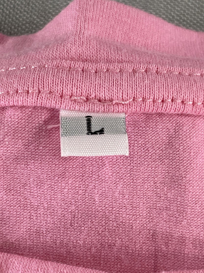Wifey Shirt Womens Large Pink Graphic Tee Casual Short Sleeve Statement Top N/A