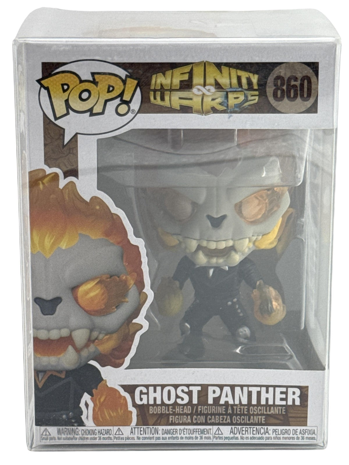 Funko Pop Ghost Panther #860 Vinyl Bobblehead Figure Standard Multicolor Apparel