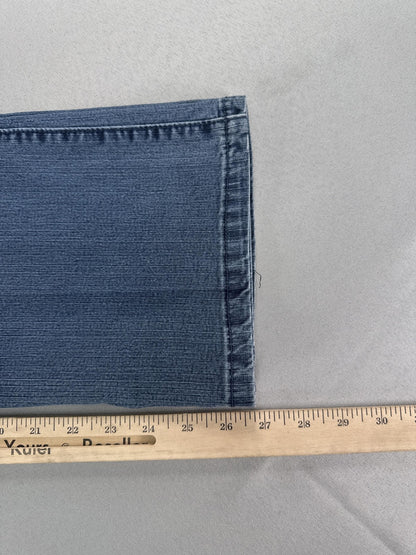 Ke Li Mei Jeans Womens Size 30 Blue Embroidered Floral Straight Leg Denim Pants