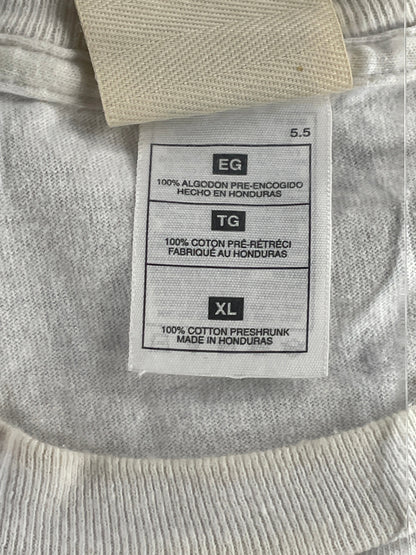 Mount Rushmore USA Flag Embroidered T-Shirt XL White Fred Harvey Trading Co VTG