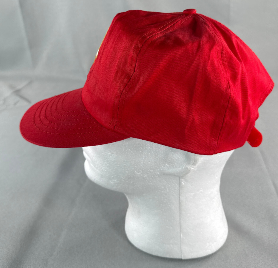Vintage Concepts Int'l Golden Eagle Red Hat Snapback Cap Taiwan 90s Cotton Promo