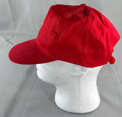 Vintage Concepts Int'l Golden Eagle Red Hat Snapback Cap Taiwan 90s Cotton Promo