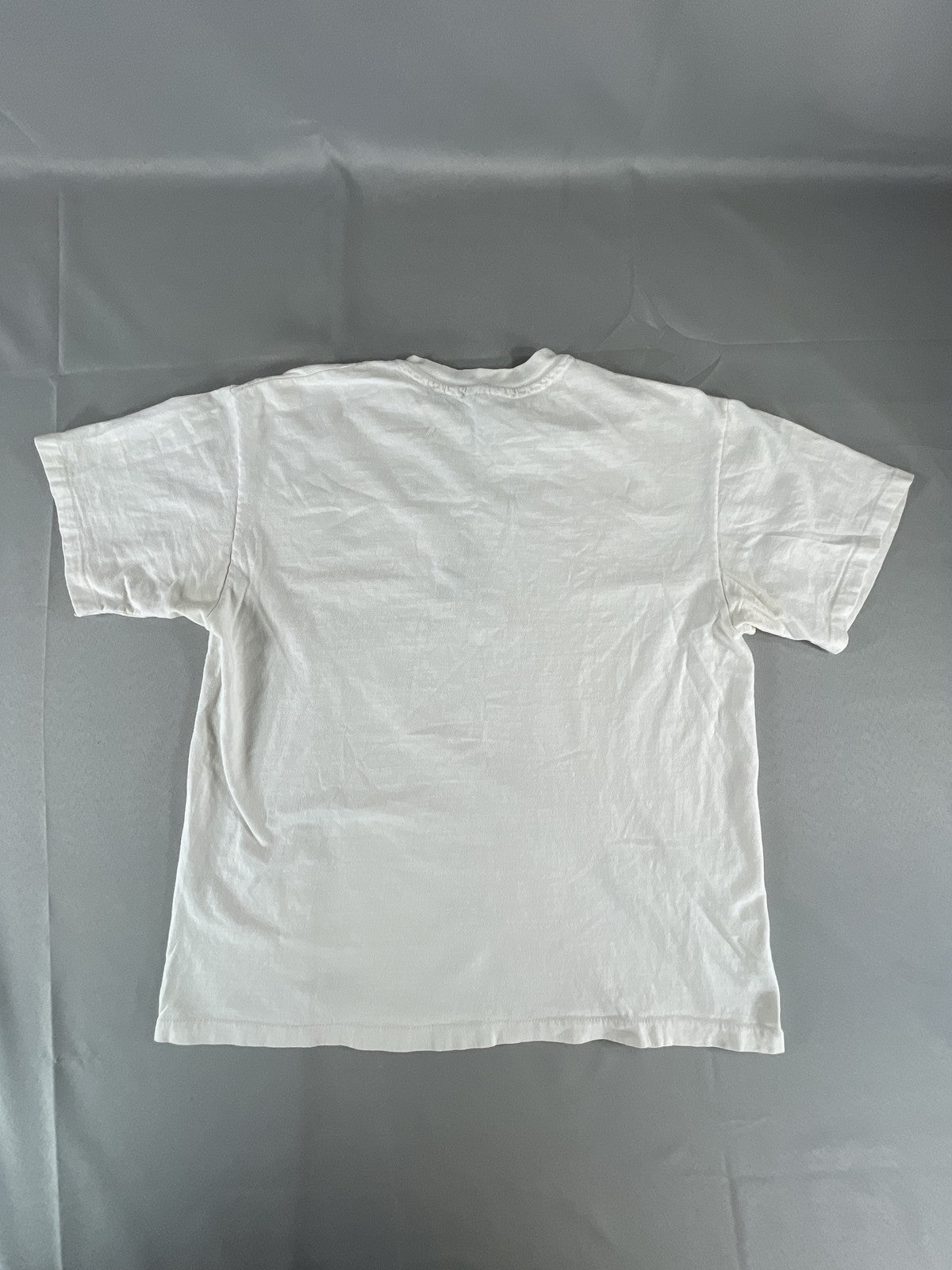 Vintage Hanes Shirt Mens Large White Christmas Tree Graphic Holiday 90s USA Made