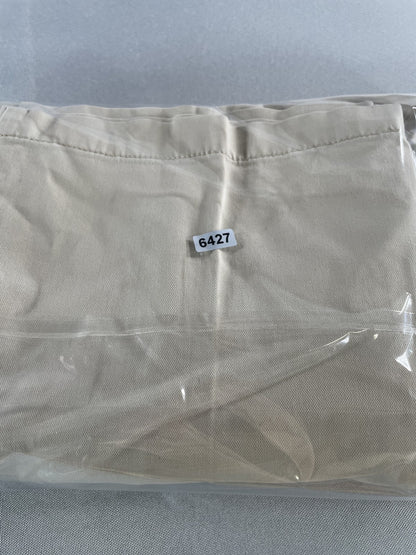 French Laundry Sport Pants Womens 12P Beige Cropped Stretch Casual Capri Cotton