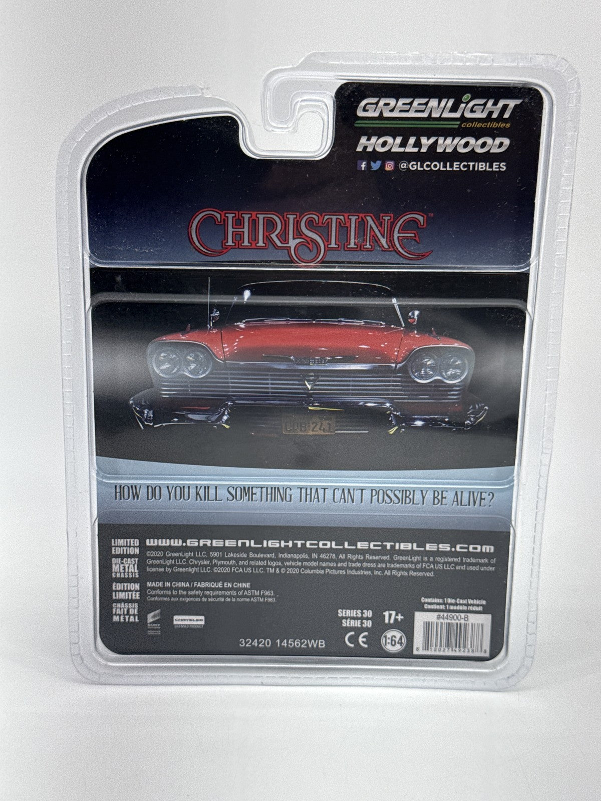 Greenlight Collectibles Christine Plymouth 1:64 Blue Metal Diecast Limited Movie