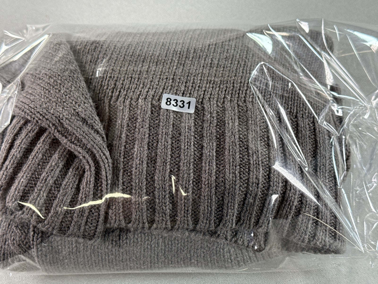 SAG HARBOR H03154 Cable Knit Turtleneck Sweater Unisex Medium Gray Relaxed Fit