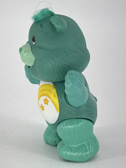 1983 Kenner Care Bears Wish Bear Teal Poseable Figure 3.5in Vintage Star Apparel