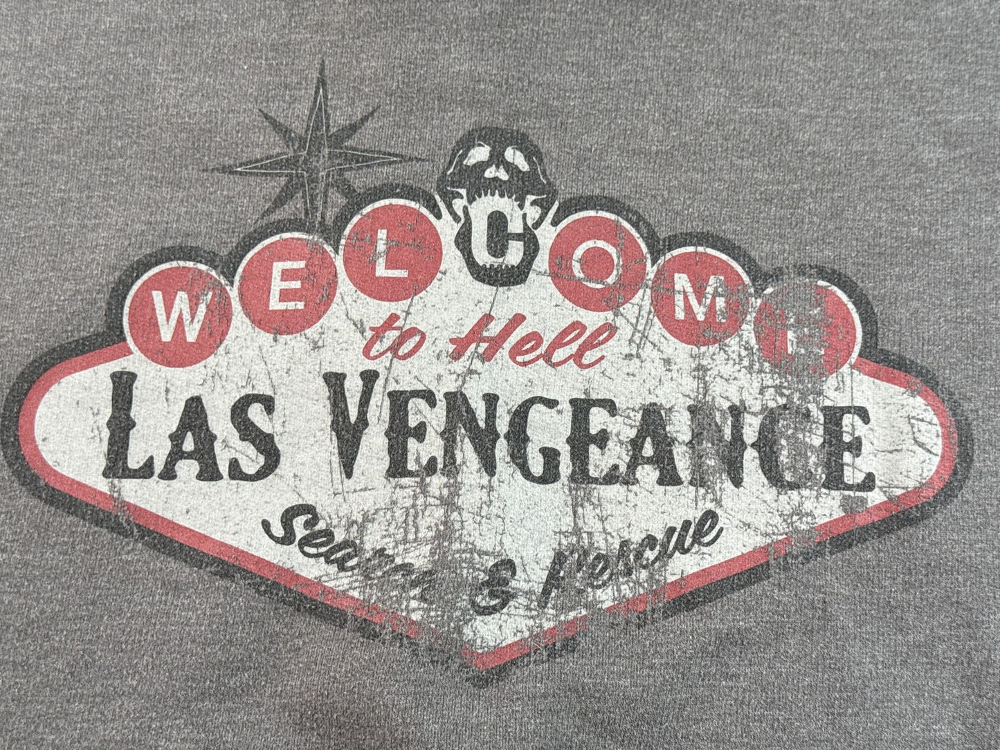 Netflix Army Dead Las Vengeance Streetwear Zip Hoodie XL Gray Cotton Graphic Men